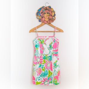 Retro Lilly Pulitzer Hawaiian Floral Playsuit/Romper • XXS